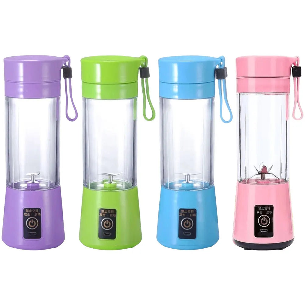 400Ml Mini Blender Bottle with 6 Blades Smoothie Milkshake Maker Multifunctional Vegetable Juicer Blender for Home Office Travel